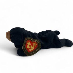 TY Beanie Babies "Blackie" The Black Bear 8" Plush Toy Collectible 1993 NWT